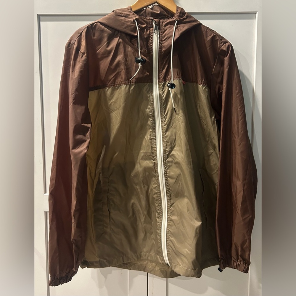 Obey windbreaker brown standard issue
